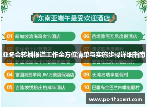 亚冬会转播报道工作全方位清单与实施步骤详细指南