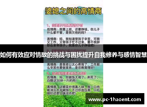 如何有效应对情敌的挑战与困扰提升自我修养与感情智慧 如何有效应对情敌的挑战与困扰提升自我修养与感情智慧